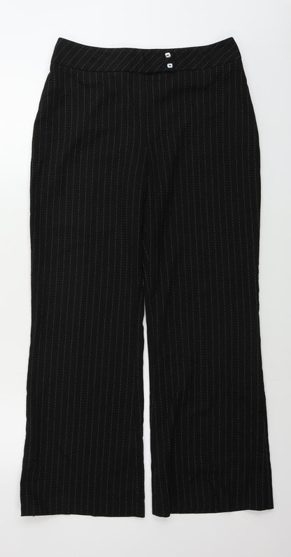 Womens UK Size 12 Principles Regular Fit  Black Trousers