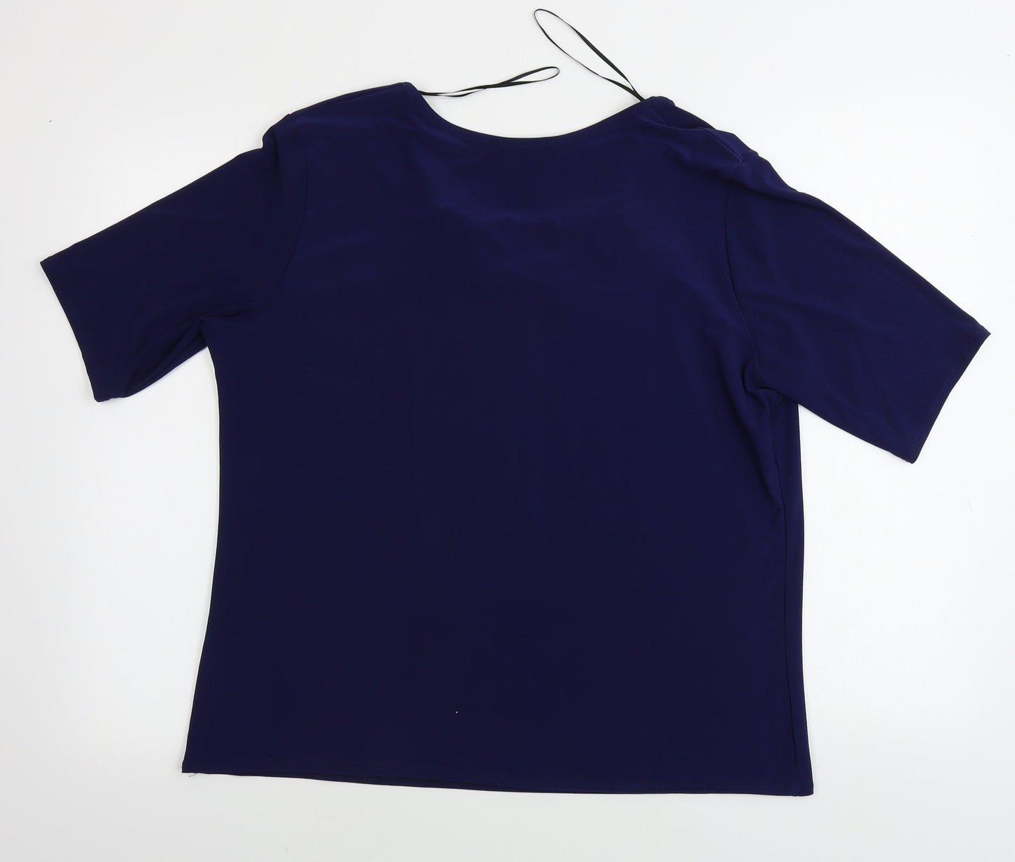 Womens UK Size 20 Kate Lilly Blue Basic T-Shirt