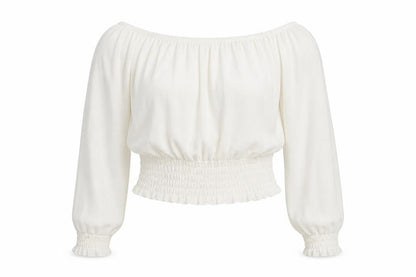 Womens UK Size 14 New Look Ivory Basic Blouse