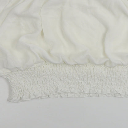 Womens UK Size 14 New Look Ivory Basic Blouse