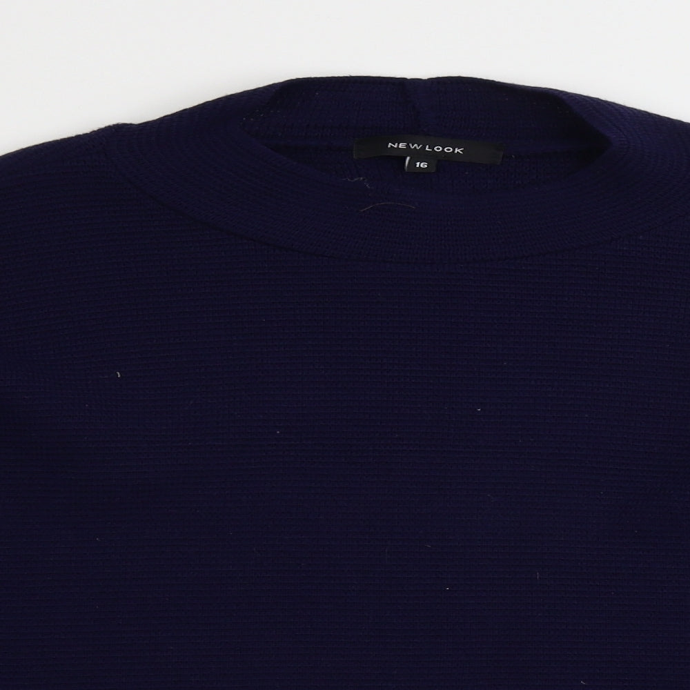 Womens UK Size 16 new look Blue Pullover Jumper