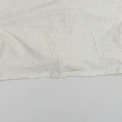 SheIn  Womens Ivory   Cropped T-Shirt Size L