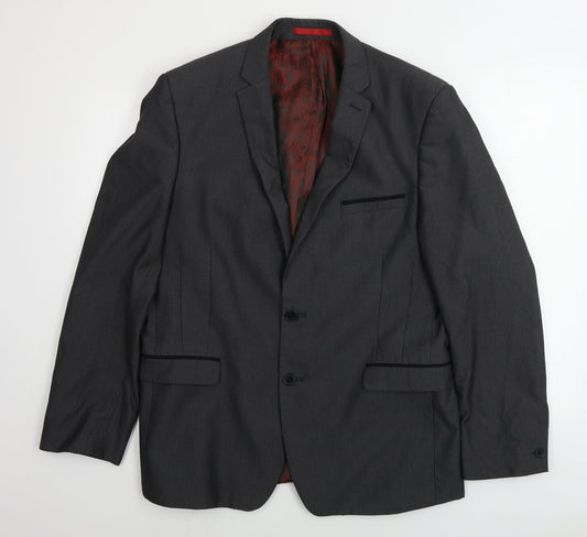 Mens UK Size 44 Red Herring Regular Grey Suit Jacket