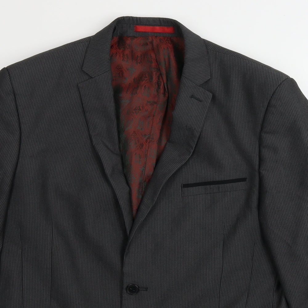 Mens UK Size 44 Red Herring Regular Grey Suit Jacket