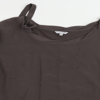 Womens UK Size 20 Marks and Spencer Brown Basic T-Shirt