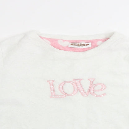 Love Sleep   Womens White   Pullover Jumper Size L