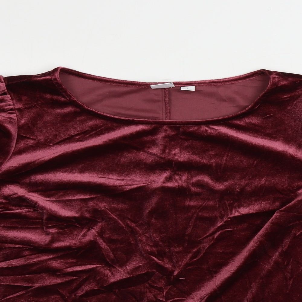 Womens UK Size S Gap Pink Basic T-Shirt