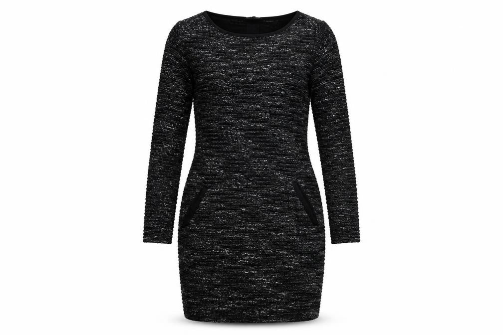 NEXT  Womens Black Striped  Bodycon  Size 10