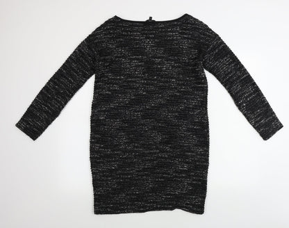 NEXT  Womens Black Striped  Bodycon  Size 10