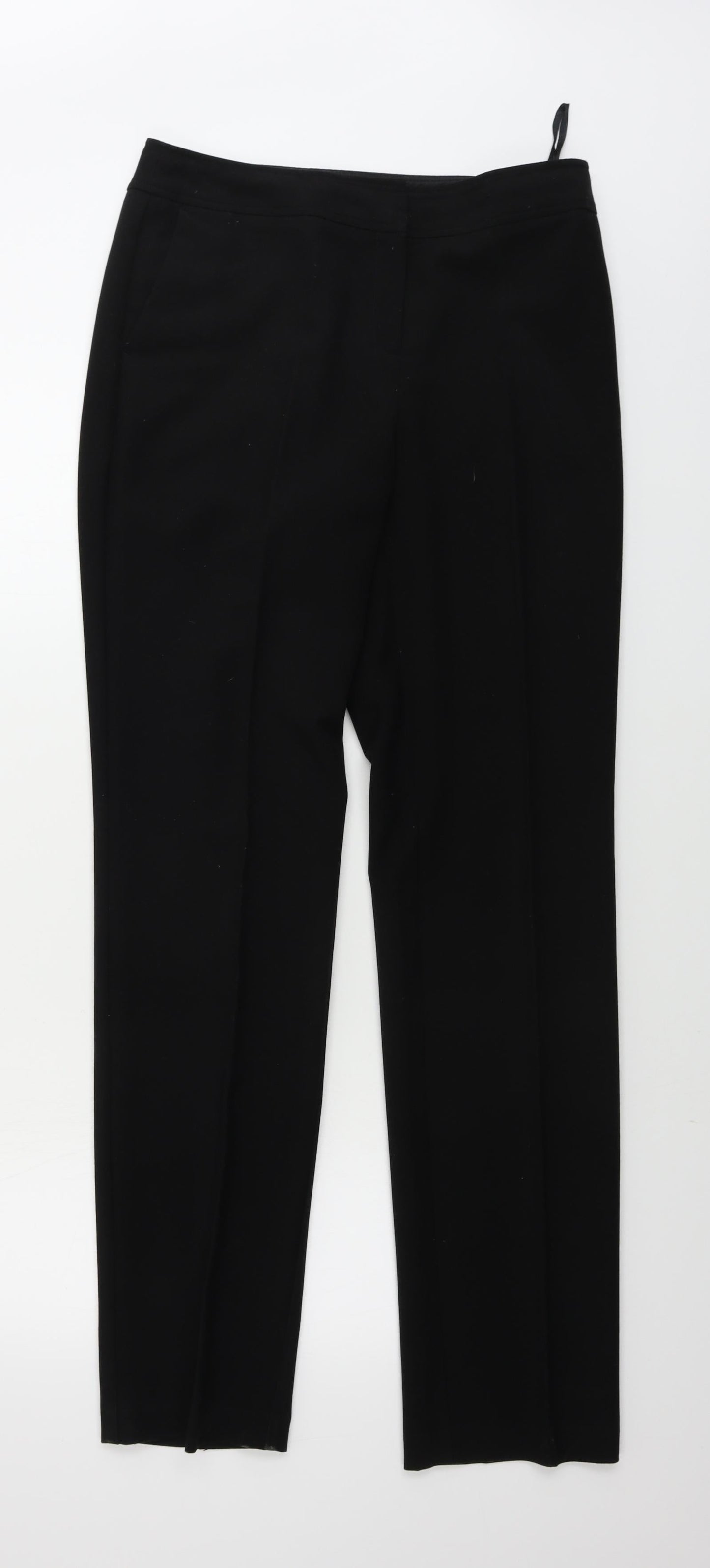 Womens UK Size 30 in F&F Regular Fit  Black Trousers