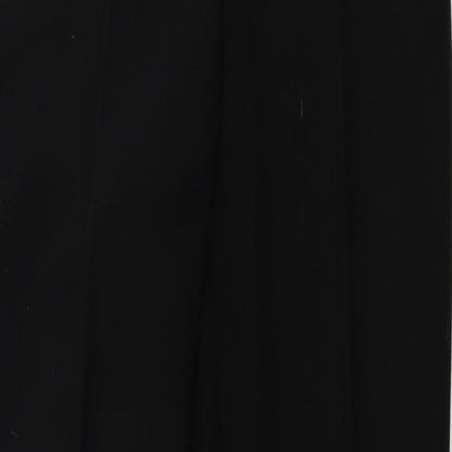 Womens UK Size 30 in F&F Regular Fit  Black Trousers