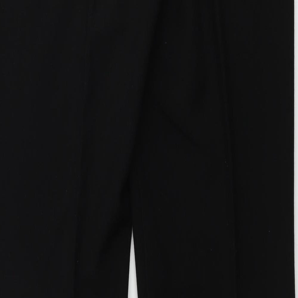 Womens UK Size 30 in F&F Regular Fit  Black Trousers