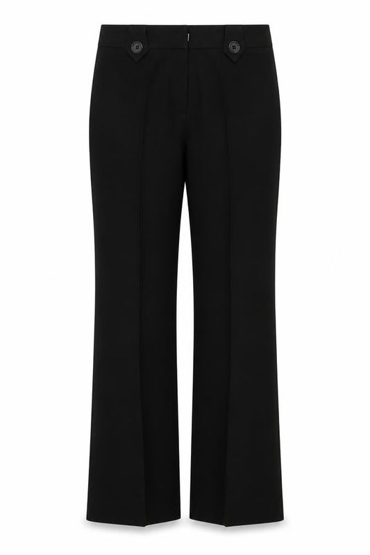 Womens UK Size 12 Etam Regular Fit  Black Trousers