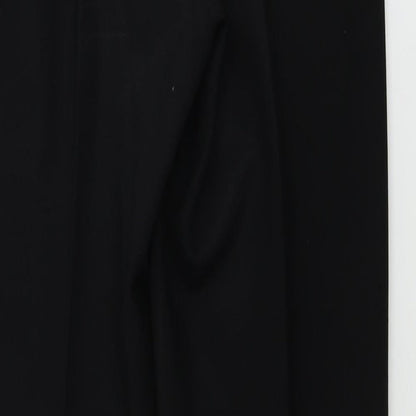 Womens UK Size 12 Etam Regular Fit  Black Trousers