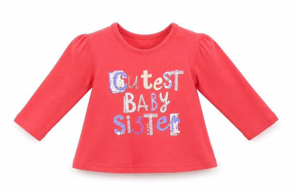 George  Girls Red   Basic T-Shirt Size 6-9 Months