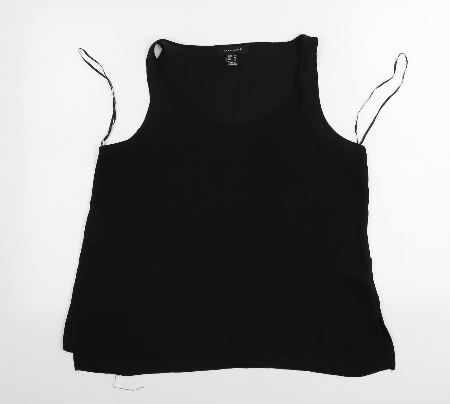 Womens UK Size 14 Atmosphere Black Basic Blouse