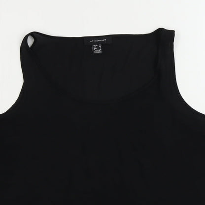 Womens UK Size 14 Atmosphere Black Basic Blouse