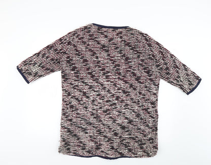 LIBERTINE-LIBERTINE Womens Multicoloured Geometric  Cardigan Jumper Size S