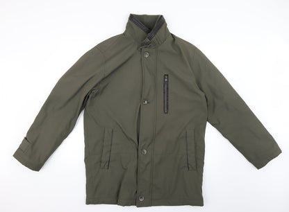 Mens UK Size S paul berman Green Rain Coat