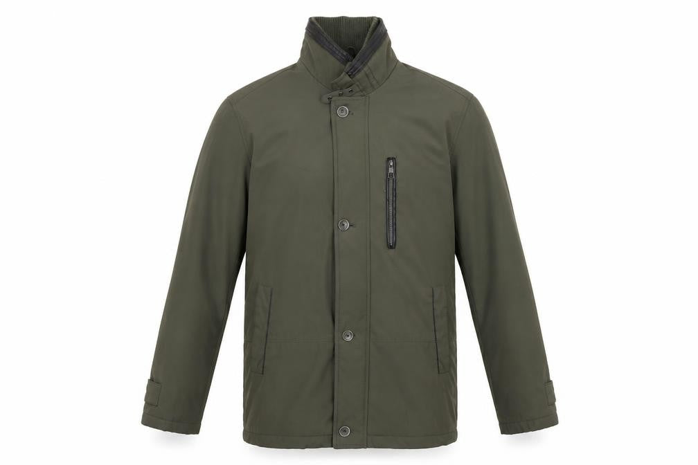Mens UK Size S paul berman Green Rain Coat