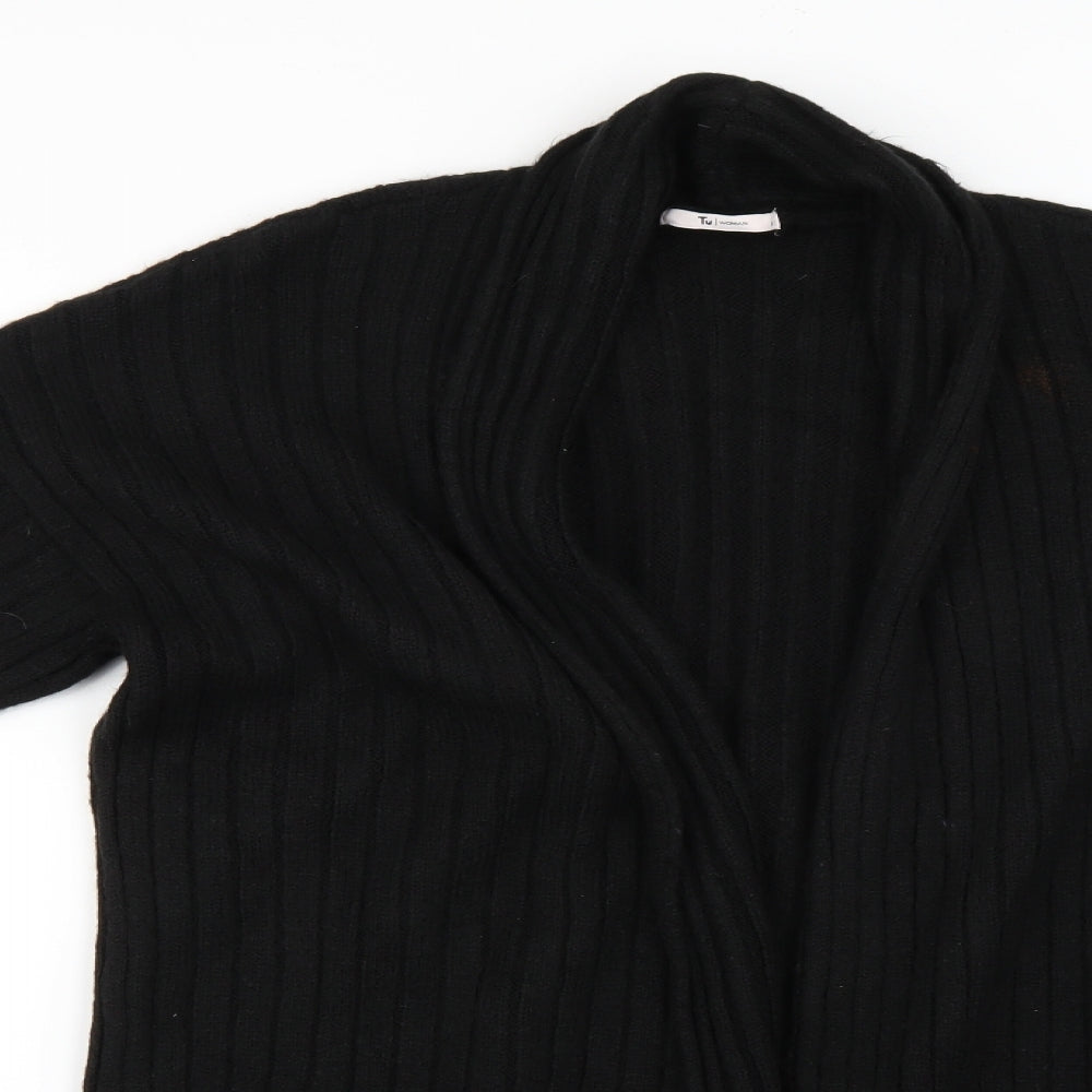 TU Womens Black   Cape Jumper Size 14