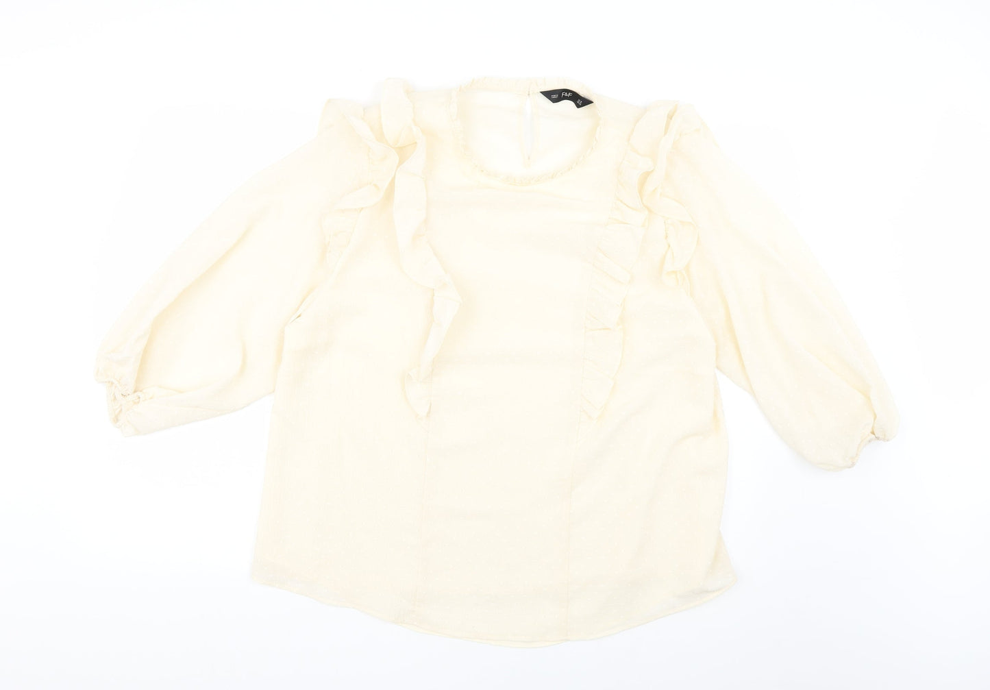 F&F Womens Beige   Basic Blouse Size 18