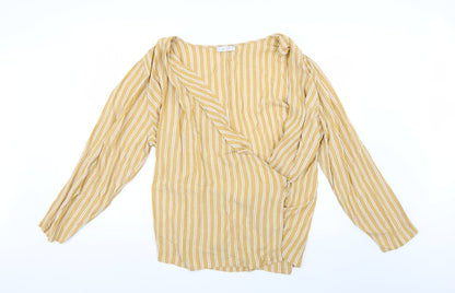 Womens UK Size 22 Marks and Spencer Yellow Basic Blouse
