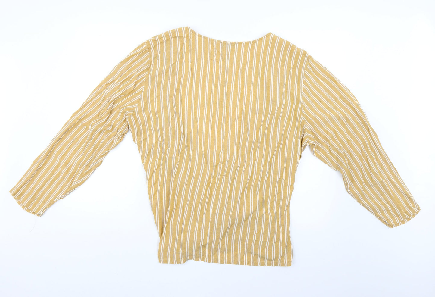 Womens UK Size 22 Marks and Spencer Yellow Basic Blouse