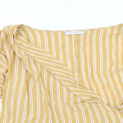 Womens UK Size 22 Marks and Spencer Yellow Basic Blouse