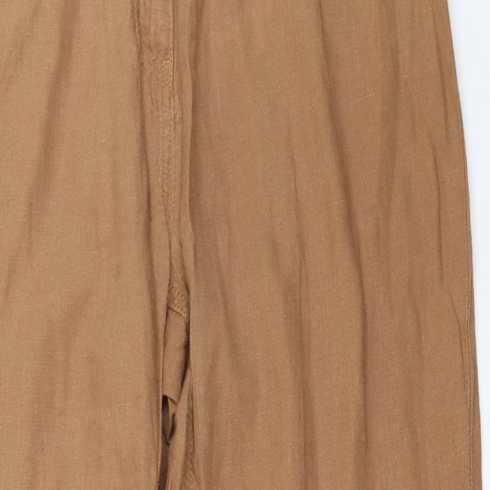 Womens UK Size 14 NEXT Regular Fit  Brown Trousers