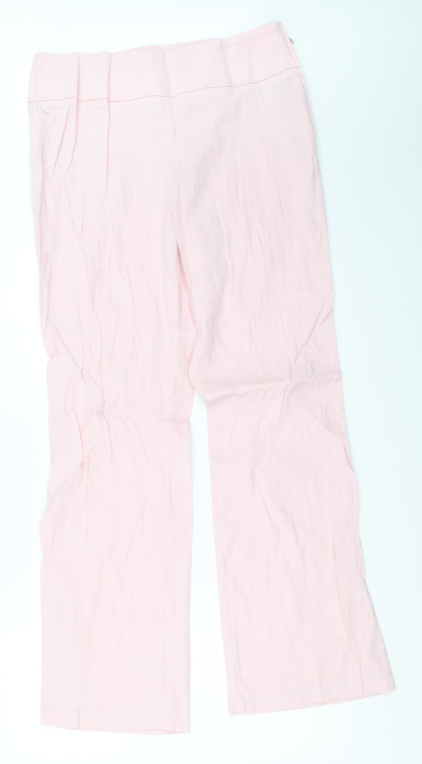 Womens UK Size 14 Marks and Spencer Regular Fit  Pink Trousers