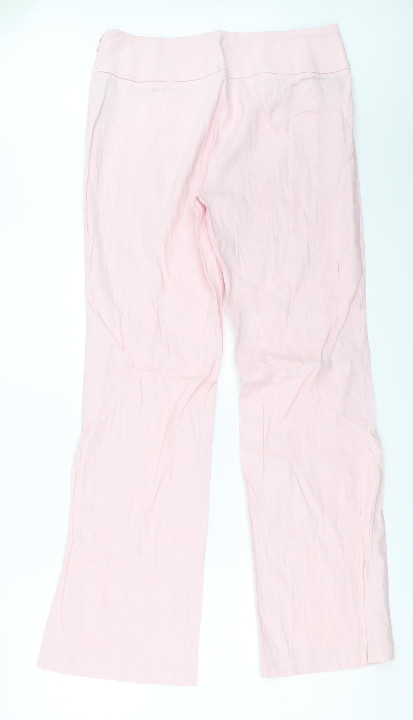 Womens UK Size 14 Marks and Spencer Regular Fit  Pink Trousers