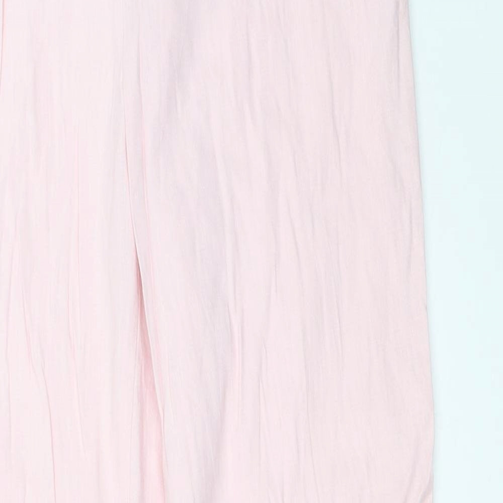 Womens UK Size 14 Marks and Spencer Regular Fit  Pink Trousers