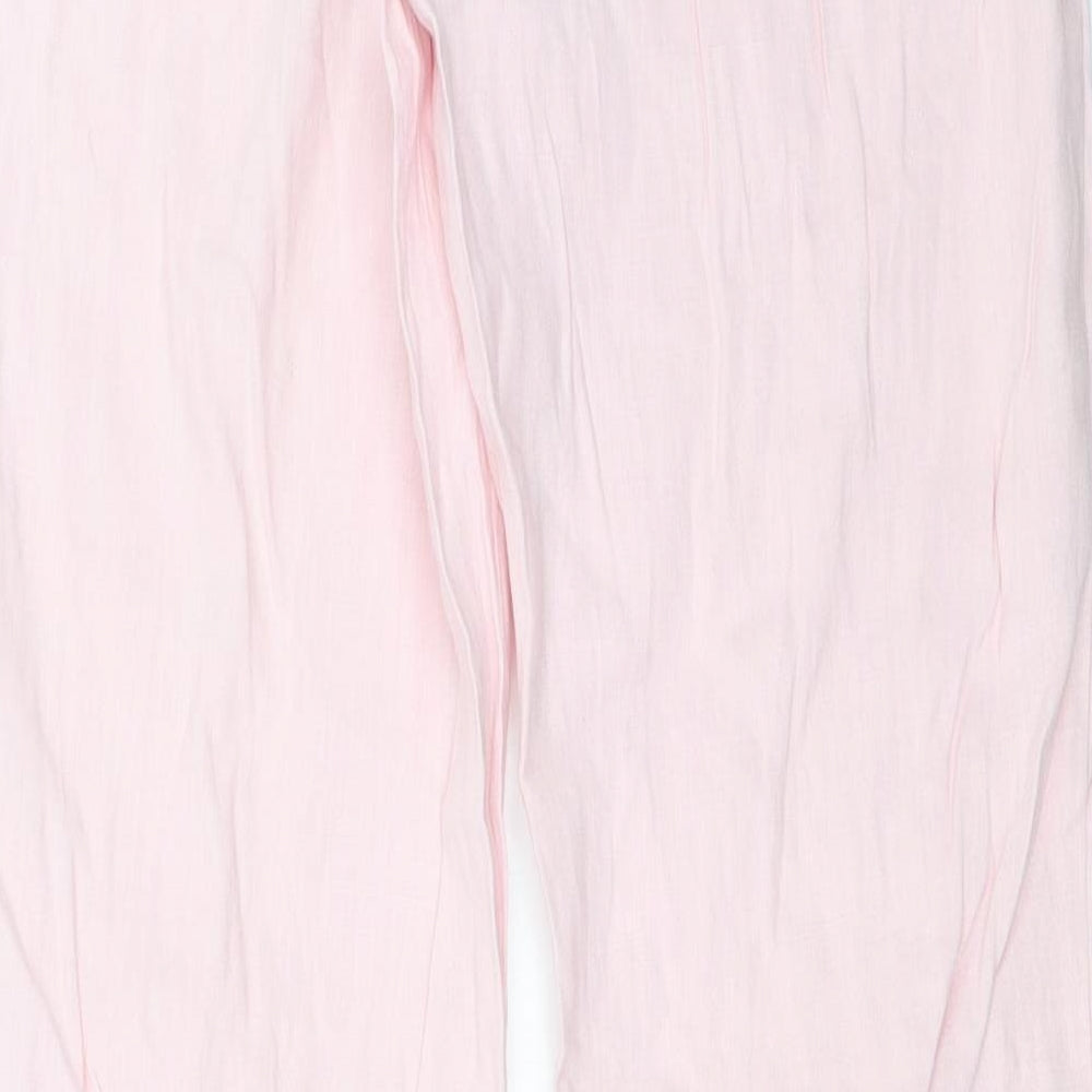Womens UK Size 14 Marks and Spencer Regular Fit  Pink Trousers