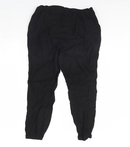 Womens UK Size M H&M Regular Fit  Black Trousers