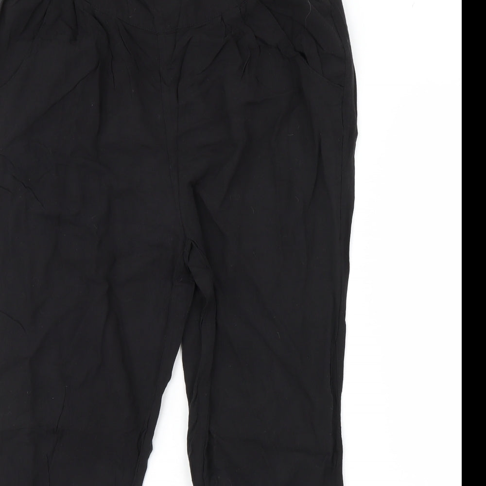 Womens UK Size M H&M Regular Fit  Black Trousers
