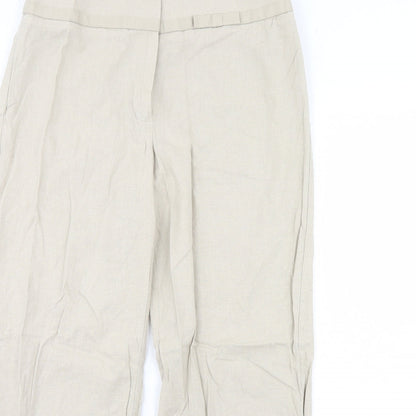 Womens UK Size 12 m&s Regular Fit  Beige Trousers