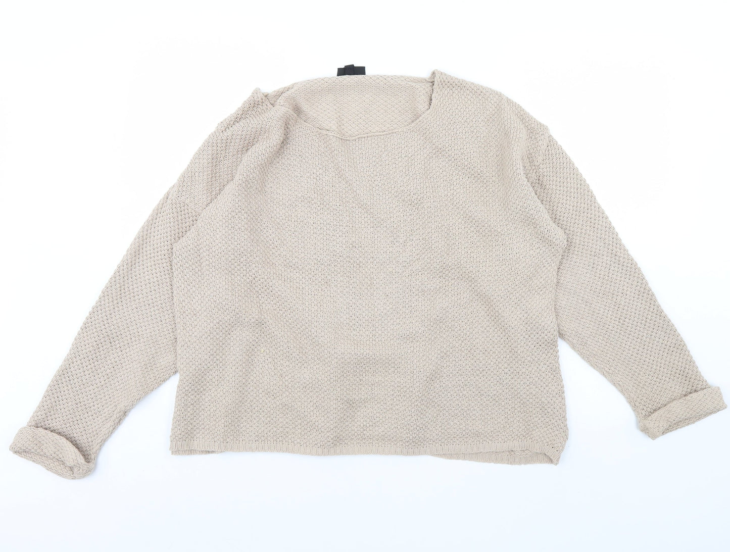 Womens UK Size 12 Topshop Brown Pullover Jumper