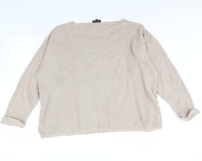 Womens UK Size 12 Topshop Brown Pullover Jumper