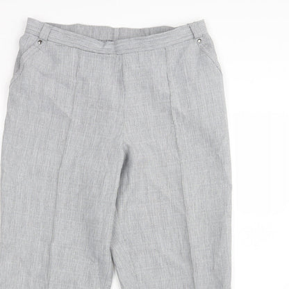 Womens UK Size 14 Marks and Spencer Regular Fit  Grey Trousers
