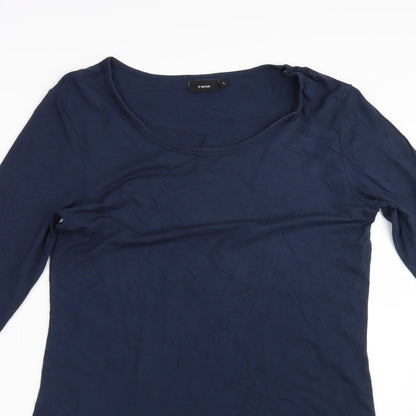 fransa Womens Blue   T-Shirt Dress  Size L