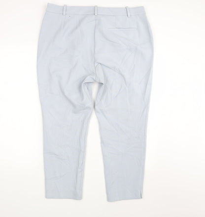 Womens UK Size 18 Marks and Spencer Regular Fit  Blue Trousers