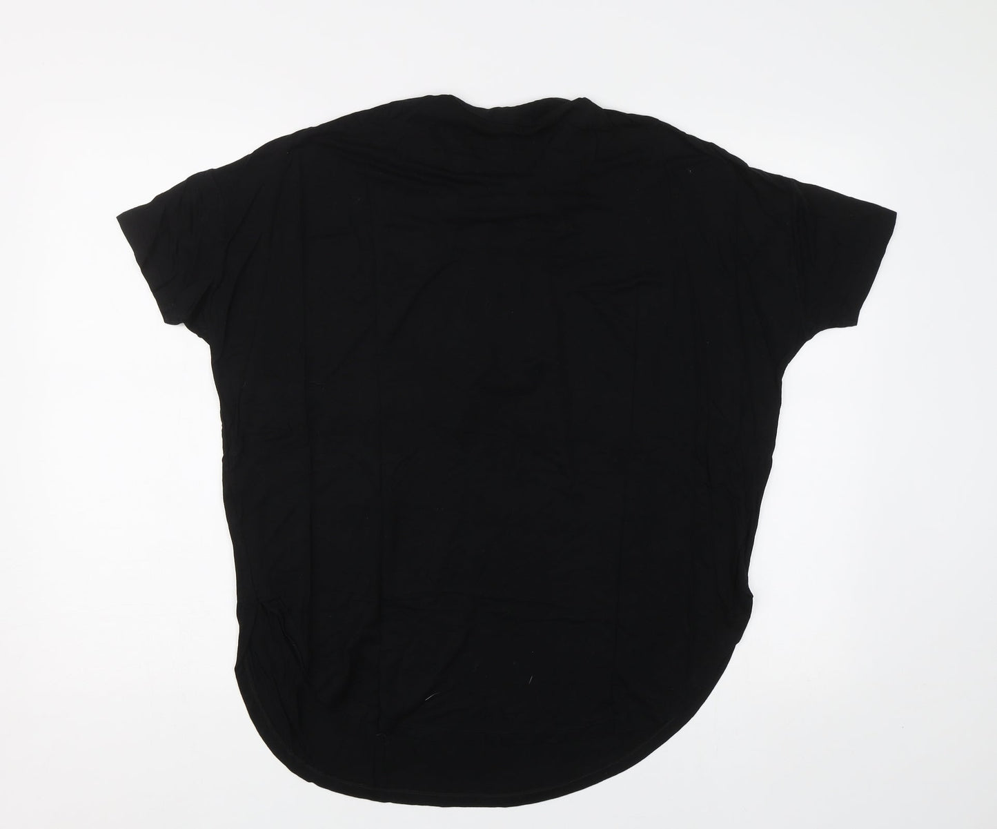 Womens UK Size S Lindex Black Basic Blouse