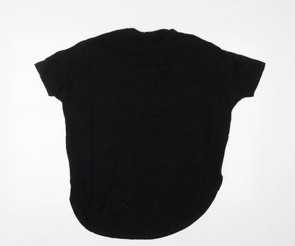 Womens UK Size S Lindex Black Basic Blouse
