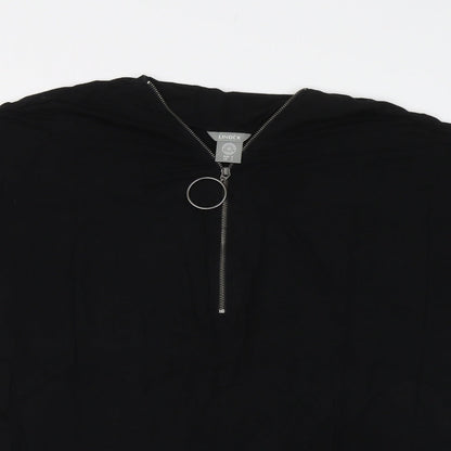 Womens UK Size S Lindex Black Basic Blouse