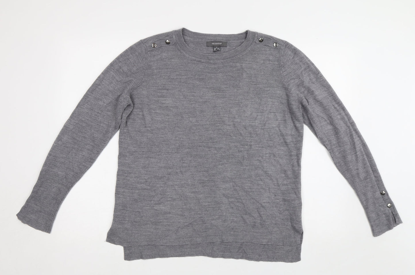 Primark Womens Grey   Pullover Jumper Size M