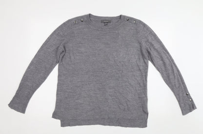 Primark Womens Grey   Pullover Jumper Size M