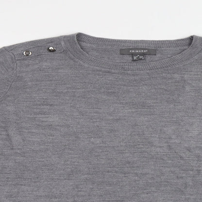 Primark Womens Grey   Pullover Jumper Size M