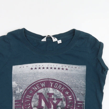 New Look Girls Green   Basic T-Shirt Size 9 Years  - NYC