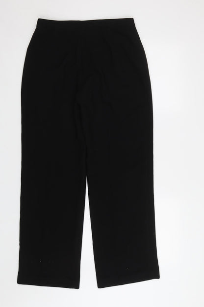 Laura Clement Womens Black   Dress Pants Trousers Size 12 L29 in
